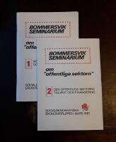 Bommersvik seminarium om "offentliga sektorn" 1-2: Solidaritet i de stora och sm&aring; kollektiven. Den offentliga sektorns tillv&auml;xt och finansiering