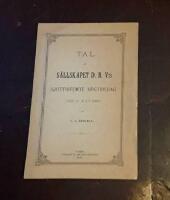 S&auml;llskapet D. B. V:s arbete under flydda 75 &aring;r. Tal p&aring; jubeldagen 1889