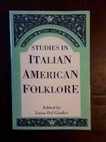 Studies in Italian American Folklore