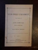 Guds folks vaksamhet: Predikan i Lunds domkyrka den 30 augusti 1887; S&auml;ljes till f&ouml;rm&aring;n f&ouml;r den nya kyrkobyggnaden i Helsingborg