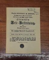 Magister Benedict M. Morins (...) &ouml;l&auml;ndska resebeskrivning med sina l&auml;rda anm&auml;rkningar. En n&ouml;jsam poetisk tankelek