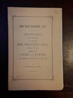 Om naturens lif: Inbjudningsskrift till den fest med hvilken kongl. universitetet i Upsala kommer att fira minnet af Carl von Linn&eacute; p&aring; hundrade &aring;rsdagen af hans d&ouml;d