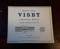 Karta &ouml;ver Visby: Centrala delen