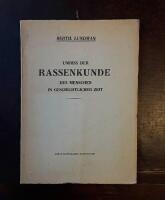 Umriss der Rassenkunde des Menschen in geschichtlicher Zeit
