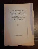 Finska fornminnesf&ouml;reningens tidskrift 54: Die Bronzezeit in Finnland