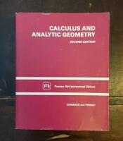 Calculus and Analytic Geometry