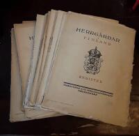 Herrg&aring;rdar i Finland: Nyland II, IV, IX, XI-XVII. Egentliga Finland I-IX. Tavastland I. Savolaks. Karelen. Register