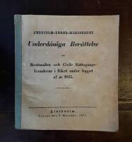 Justitie-stats-ministerns underd&aring;niga ber&auml;ttelse om brottm&aring;len och civile r&auml;tteg&aring;ngs&auml;rendene under loppet af &aring;r 1835