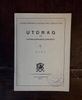 Utdrag ur vapenv&aring;rdsreglementet I. (V. V. R. 1)