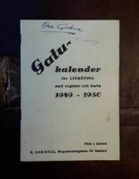 Gatukalender f&ouml;r Link&ouml;ping med register och karta 1949-1950