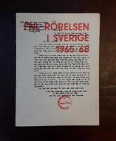 FNL-r&ouml;relsen i Sverige 1965-68: Historik antagen av De F&ouml;renade FNL-gruppernas kongress 21-23.6 1968
