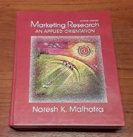 Marketing Research: An applied orientation