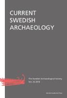 Current Swedish Archaeology 1–32