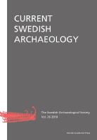 Current Swedish Archaeology 1–30