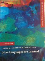 How languages are learned