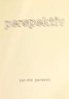 Perspektiv. Perspektivl&auml;ra f&ouml;r arkitekter