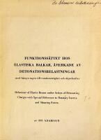 Funktionss&auml;ttet hos elastiska balkar, &aring;verkade av detonationsbelastningar