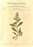 Botaniska Notiser vol 154:1 &aring;r 2021