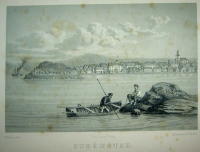 Minnesblad fr&aring;n Sveriges vestra kust : Vuer af G&ouml;teborg, S&auml;r&ouml;, Marstrand, Varberg, Gustafsberg, Str&ouml;mstad och Lysekil, med text