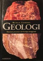 Geologi : material, processer och Sveriges berggrund
