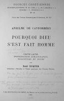 POURQUOI DIEU S'EST FAIT HOMME / "Anselm Cur Deus Homo" (Varför Gud blev människa)