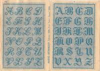 ALPHABETS VARI&Eacute;S DE A. ROUYER - PARIS - Dessinateur en Broderies  Korsstygnsm&ouml;nster - monogram -