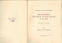 Konst och Hantverk i Visingborgs grevskap p&aring; Per Brahe d.y:s tid - Del I&ndash;II,