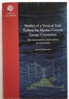 Studies of a Vertical Axis Turbine for Marine Current Energy Conversion. Electrical system and turbine performance. (Diss.)
