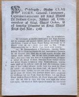 - Wi, Ordf&ouml;rande, Grefwe Clas Horn, General-Lieutenant, ...