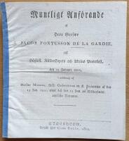 Muntligt Anf&ouml;rande ... till H&ouml;glofl. Ridderskapets och Adelns Protokoll, den 15 Januari 1810, i anledning af Grefwe M&ouml;rners, Frih. Cederstr&ouml;ms m.fl. Dictamina af den 15 Jan 1810, emot dess den 13 Jan. p&aring; Riddarhuset uppl&auml;sta Dictamen.