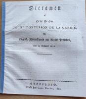 Dictamen ... till H&ouml;glofl. Ridderskapets och Adelns Protokoll, den 13 Januari 1810.