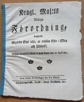 - Kongl. Maj:ts N&aring;diga F&ouml;rordning, Ang&aring;ende Afg&auml;rda Bys r&auml;tt, at erh&aring;lla skifte i Skog och Utmark; Gifwen Stockholms Slott &aring; Riks-Salen den 10 April 1810.