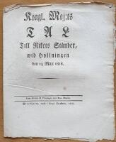 - Kongl. Maj:ts Tal Till Rikets St&auml;nder, wid Hyllningen den 19 Maji 1818.