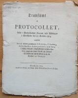 - Transumt af Protocollet, h&aring;llit i Bondest&aring;ndets Plenum wid Riksdagen i Stockholm den 10 October 1809 ang&aring;ende den af Riksdagsm&auml;nnen Ol. R. Sch&aring;re, P. Oxelberg, Anders Sandsten, Anders Joachimsson m.fl. den 4 i samma M&aring;nad i Bondest&aring;ndet w&auml;ckta Motion, ang&aring;ende ... Grefwe [Samuel] af Ugglas.