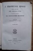 I Promessi Sposi storia Milanese del Secolo XVII. I. 