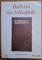 Bulletin du bibliophile, No 1.