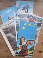 Semester i Schweiz. / Klosters Graub&uuml;nden. / Gletsch. / Celerina bei St. Moritz ... / Andermatt. / Schweiz i sn&ouml;skrud. / St. Moritz. / Mont-Blanc ... m.fl.