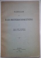 Tabeller f&ouml;r barometerh&ouml;jdm&auml;tning.