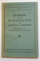 Auswahl aus den Humanisten zur Deutschen Volkskunde.