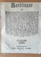 Handlingar Uti Uts&ouml;knings och R&auml;tteg&aring;ngs M&aring;let, emellan ... Hector Joh. Loffman, och ... Christopher Groth, ang&aring;ende twenne bem&auml;lte Capitains utgifne owilkorlige och l&ouml;pande Sedlar, med en Groths Assignation p&aring; Banqven Stor 472 Dal. Kopparmynt, ..."