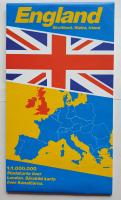 England, Skottland, Wales, Irland. Stadskarta &ouml;ver London. S&auml;rskild karta &ouml;ver Kanal&ouml;arna.