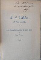 A. A. Halldin och hans samtida : en levnadsteckning fr&aring;n 1859-1899