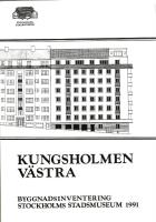 Kungsholmen v&auml;stra - byggnadsinventering