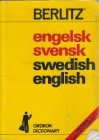 Engelsk-svensk, svensk-engelsk ordbok : English-Swedish, Swedish-English dictionary