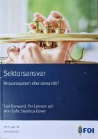Sektorsansvar - Ansvarssystem eller semantik?