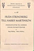 Fr&aring;n Strindberg till Harry Martinsson - Studieuppgifter till modern svensk prosalitteratur