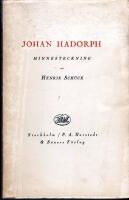 Johan Hadorph. Minnesteckning