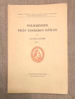Folkminnen fr&aring;n Edsbergs h&auml;rad DEL 1 