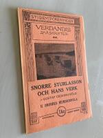 Snorre Sturlasson och hans verk - II. Snorres Heimskringla - Verdandis sm&aring;skrifter