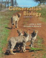 An Introduction to CONSERVATION BIOLOGY